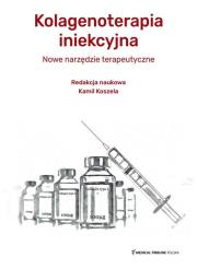 Kolagenoterapia iniekcyjna. Autor: dr hab. n. med. Kamil Koszela. Dadada.pl Okładka książki Kolagenoterapia iniekcyjna