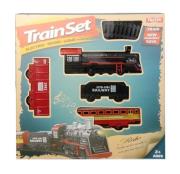 Kolejka retro z dźwiękami i światłem. Wydawca: SWEDE. Dadada.pl Opakowanie Kolejka retro z dźwiękami i światłem