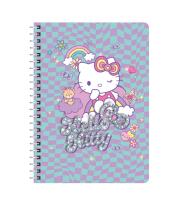 Opakowanie Kołobrulion A4 100k.kratka metalowa spirala Hello Kitty pink  wzór 3