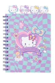 Opakowanie Kołobrulion A5 100k. kratka z główkami Hello Kitty pink wzór 2