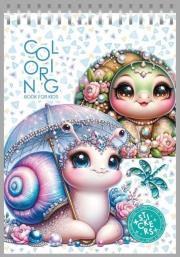 Opakowanie Kolorowanka 148x210 z naklejkami 26obrazków Ślimak