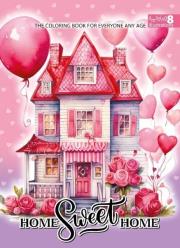 Opakowanie Kolorowanka A4 pionowa 8 obrazków Domki róż