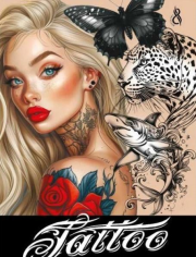 Opakowanie Kolorowanka A4 pionowa 8 obrazków Tattoo żółta