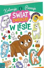 Okładka książki Kolorowanka A4 ŚWIAT ZWIERZĄT - W LESIE