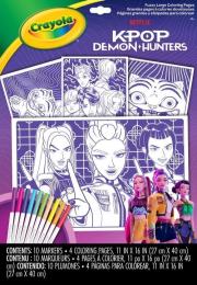 Opakowanie Kolorowanka + naklejki K-Pop Demon Hunters CRAYOLA