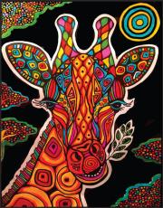 Opakowanie Kolorowanka welwetowa Colorvelvet 47x35 cm Żyrafa