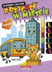 Okładka książki Kolorowanka z kredką Przygody w mieście