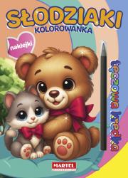 Okładka książki Kolorowanka z kredką Słodziki