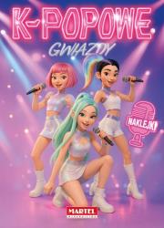 Okładka książki Kolorowanka z naklejkami K-popowe Gwiazdy