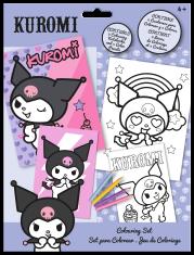 Kolorowanki z kredkami Kuromi KU00019. Wydawca: Kids Euroswan. Dadada.pl Opakowanie Kolorowanki z kredkami Kuromi KU00019