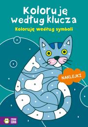 Okładka książki Koloruję według klucza. Koloruję według symboli - uszkodzone