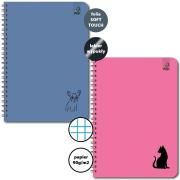 Opakowanie Kołozeszyt A5/50K kratka 90g Psy Koty (6szt)