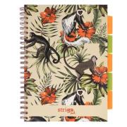 Opakowanie Kołozeszyt Pads A4/100K kratka Tropiki Małpki