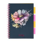 Opakowanie Kołozeszyt Pads B5/100K kratka Kwiaty granatowy