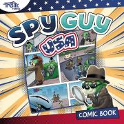 Komiks Spy Guy USA Rodzina Treflików. Autor: Płońska Katarzyna. Dadada.pl Okładka książki Komiks Spy Guy USA Rodzina Treflików