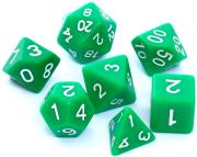 Opakowanie Komplet kości REBEL RPG - Matowe - Zielone
