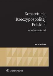 Konstytucja Rzeczypospolitej Polskiej ze schematami. Autor: Derlatka Marta. Dadada.pl Okładka książki Konstytucja Rzeczypospolitej Polskiej ze schematami
