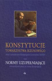 Okładka książki Konstytucje Towarzystwa Jezusowego oraz Normy...