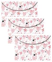 Opakowanie Koperta A4 na zatrzask Serca 3 sztuki