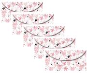 Opakowanie Koperta DL na zatrzask Serca 5 sztuk