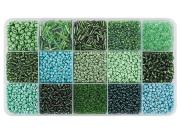 Opakowanie Koraliki DIY odcienie turkusowe