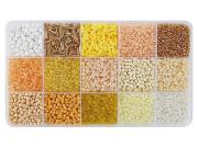 Opakowanie Koraliki DIY odcienie żółte i pomarańczowe