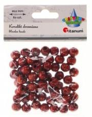 Opakowanie Koraliki drewniane brązowe 60szt