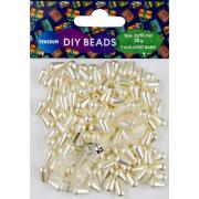 Opakowanie Koraliki perły akrylowe podłużne 10mm 81425