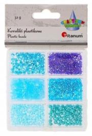 Opakowanie Koraliki plastikowe 6 rozmiarów 32g