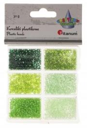 Opakowanie Koraliki plastikowe 6 rozmiarów 32g