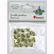 Opakowanie Koraliki plastikowe lustrzane serca 12x9mm 20szt