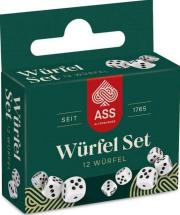 Opakowanie Kości do gry białe 12szt CARTAMUNDI