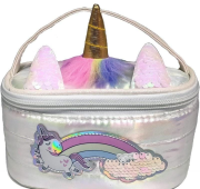 Kosmetyczka puff Jednorożec biała. Wydawca: Nice Group. Dadada.pl Opakowanie Kosmetyczka puff Jednorożec biała