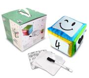 Opakowanie Kostka edukacyjna z kieszeniami + karty + pisak