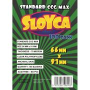 Koszulki Standard CCG MAX 66x91mm (100szt) SLOYCA. Wydawca: SLOYCA. Dadada.pl Opakowanie Koszulki Standard CCG MAX 66x91mm (100szt) SLOYCA