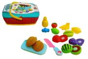 Koszyk piknikowy z produktami do krojenia. Wydawca: SWEDE. Dadada.pl Opakowanie Koszyk piknikowy z produktami do krojenia
