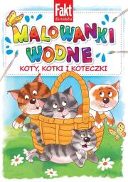 Okładka książki Koty, kotki i koteczki. Malowanki wodne