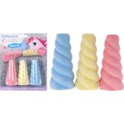 Kreda chodnikowa jednorożec z brokatem 3 kolory. Wydawca: Victoria Sport. Dadada.pl Opakowanie Kreda chodnikowa jednorożec z brokatem 3 kolory