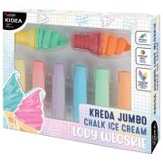 Kreda jumbo lody włoskie 8 elementów KIDEA. Wydawca: Derform. Dadada.pl Opakowanie Kreda jumbo lody włoskie 8 elementów KIDEA