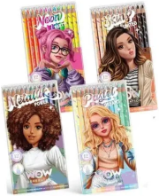 Kredki 12 kolorów WOW MIX. Wydawca: Kids Euroswan. Dadada.pl Opakowanie Kredki 12 kolorów WOW MIX