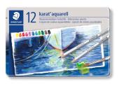Kredki akwarelowe Karat 12 kolorów w metalowym pudełku Staedtler. Wydawca: STAEDTLER. Dadada.pl Opakowanie Kredki akwarelowe Karat 12 kolorów w metalowym pudełku Staedtler