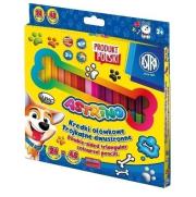 Opakowanie Kredki dwustronne 48kol z temperówką ASTRA