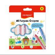 Kredki KEYROAD zmywalne 6 kolorów. Wydawca: Keyroad. Dadada.pl Opakowanie Kredki KEYROAD zmywalne 6 kolorów