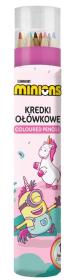 Opakowanie Kredki Minionki ołówkowe trójkątne w tubie 16kol