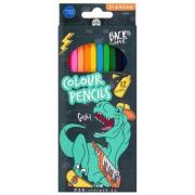 Opakowanie Kredki ołówkowe 12 kolorów Skate Dino