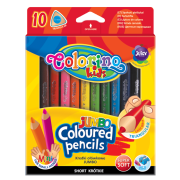 Opakowanie Kredki ołówkowe Colorino trójkątne Jumbo krótkie 10 kolorów