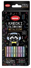 Opakowanie Kredki ołówkowe metaliczne 12 kolorów