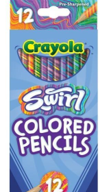 Kredki ołówkowe Swirl 12 kolorów CRAYOLA. Wydawca: Crayola. Dadada.pl Opakowanie Kredki ołówkowe Swirl 12 kolorów CRAYOLA