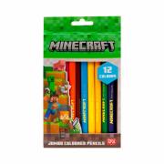 Opakowanie Kredki ołówkowe trójkątne Jumbo Minecraft 12 kolorów