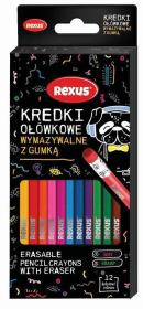 Opakowanie Kredki ołówkowe z gumką wymazywalne 12 kolorów